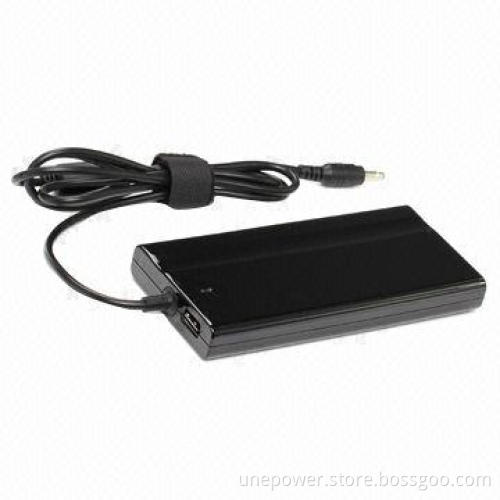 90W AC Adapter for CQ HP Laptop, 18.5V/4.9A, Ultra-slim, with USB Slot, in Black Color